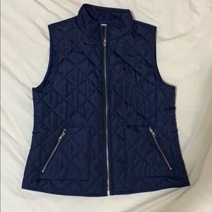 Loft Quilted Vest Navy